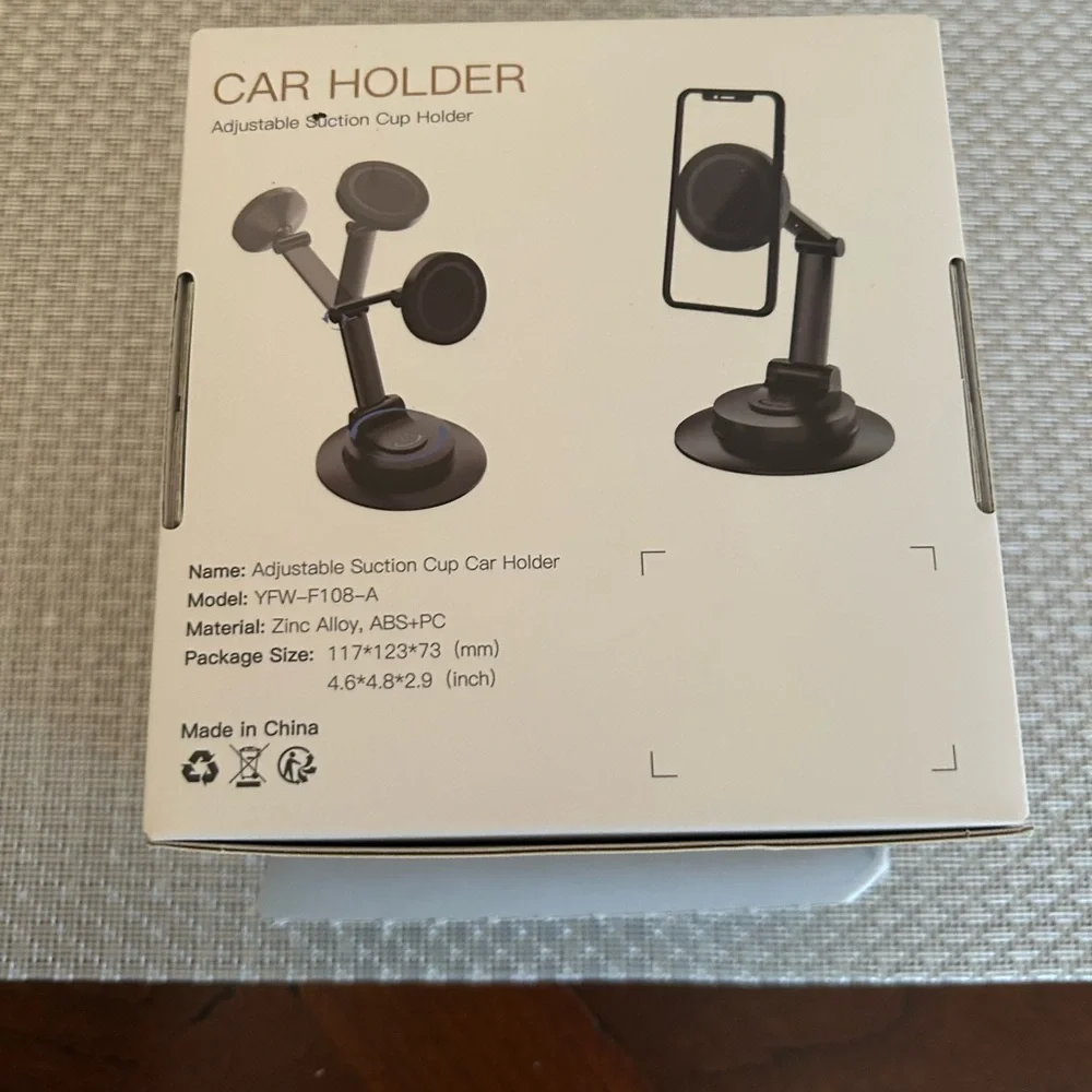 Share Viva Car Holder, Adjustable Suction Cup Holder Black Phone Holder